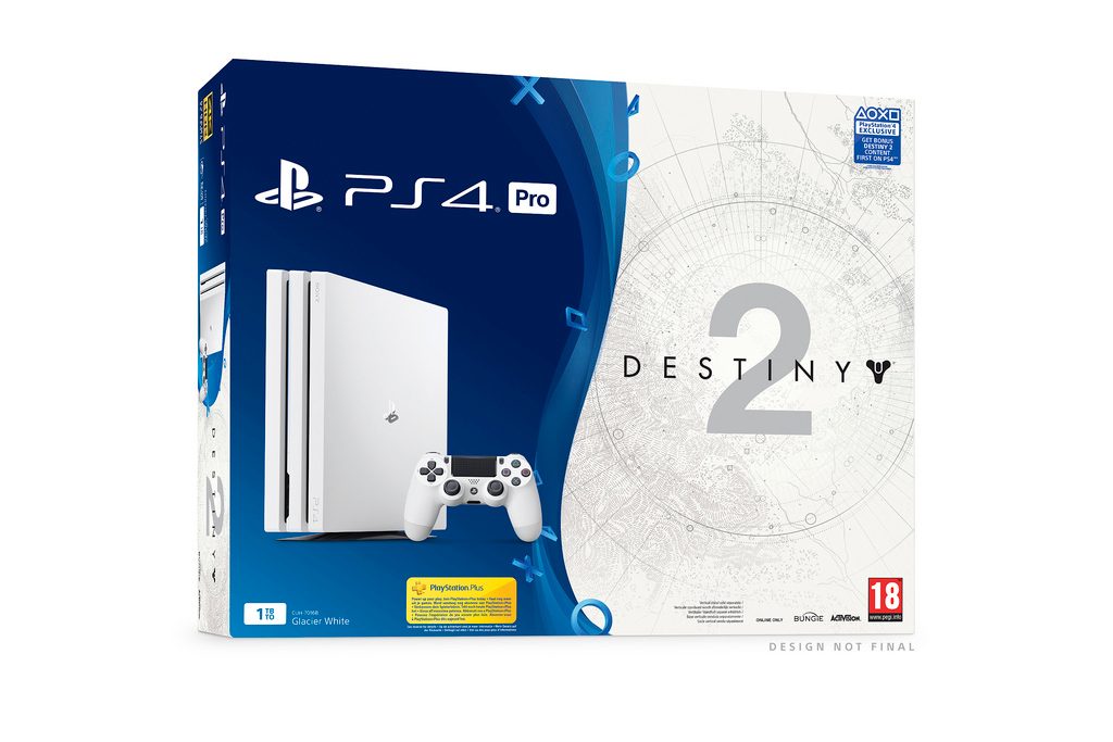 Białe Playstation 4 Pro w zestawie z Destiny 2