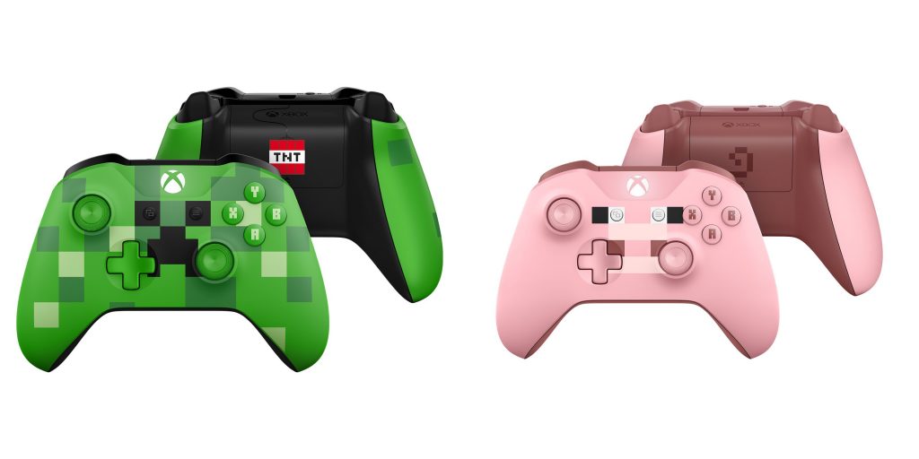 Kontrolery Xbox One S Minecraft Creeper Pig