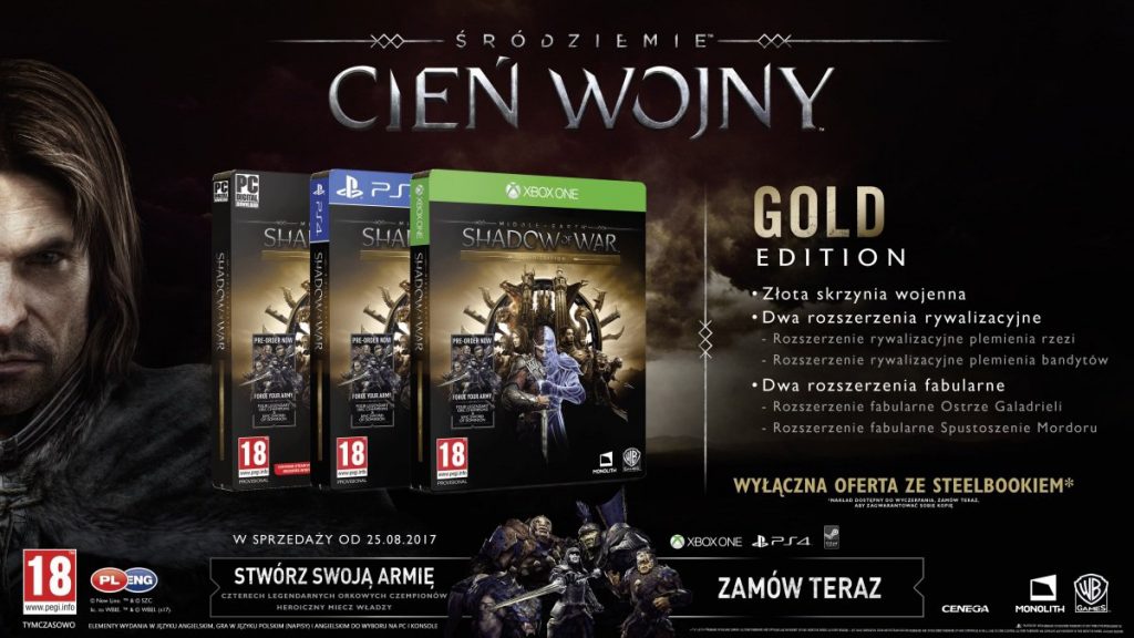 Śródziemie: Cień Wojny Edycja Gold