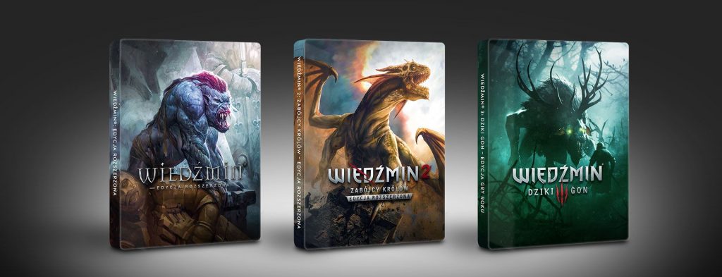 Trylogia Wiedźmina w steelbookach