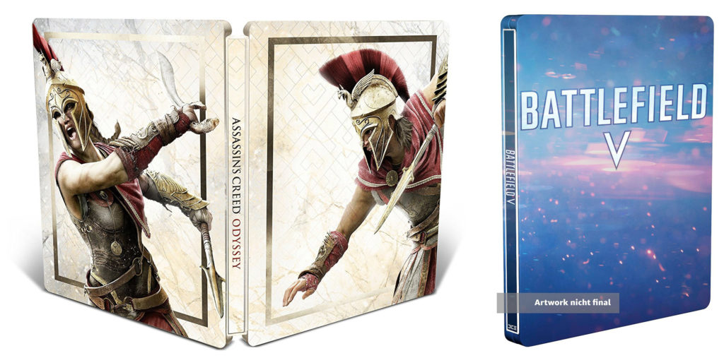 Steelbook z Assassin’s Creed Odyssey i Battlefield V