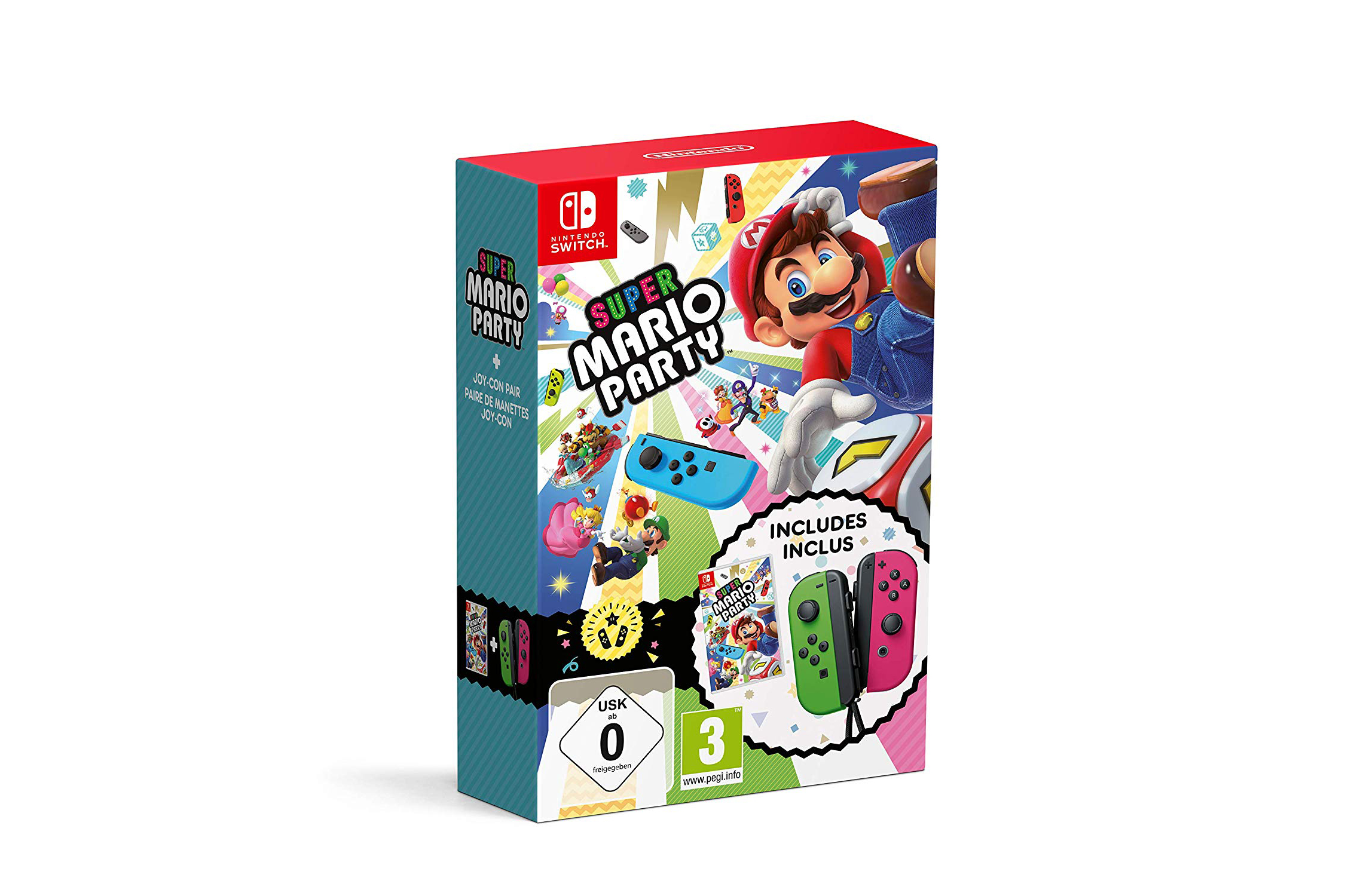 Super Mario Party + Joy-Con Pair Green/Pink - Kolekcjonerki