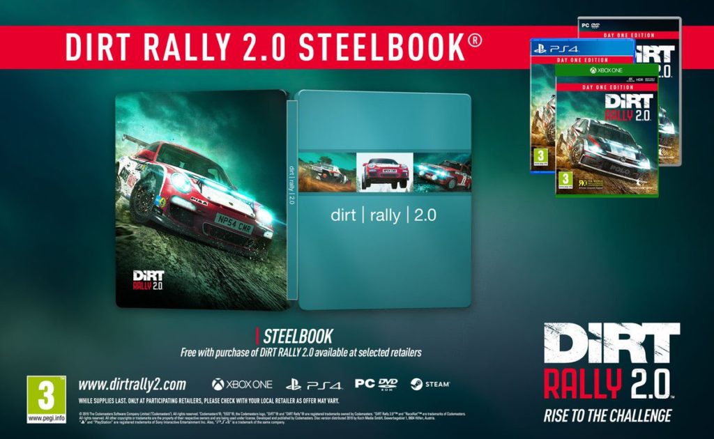 Dirt Rally 2.0 Steelbook