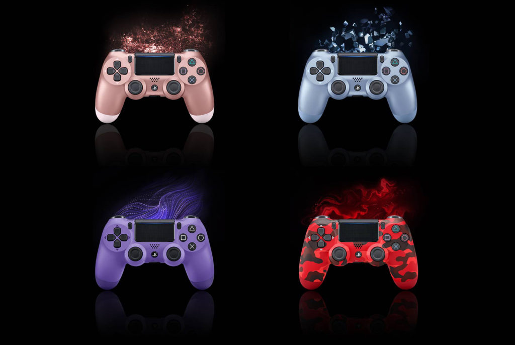 Dualshock 4 Rose Gold Titanium Blue Electric Purple Red Camo