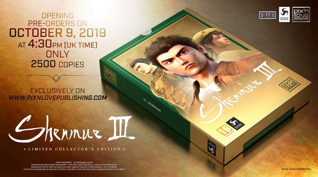 Shenmue III limitowana edycja Pix'n Love