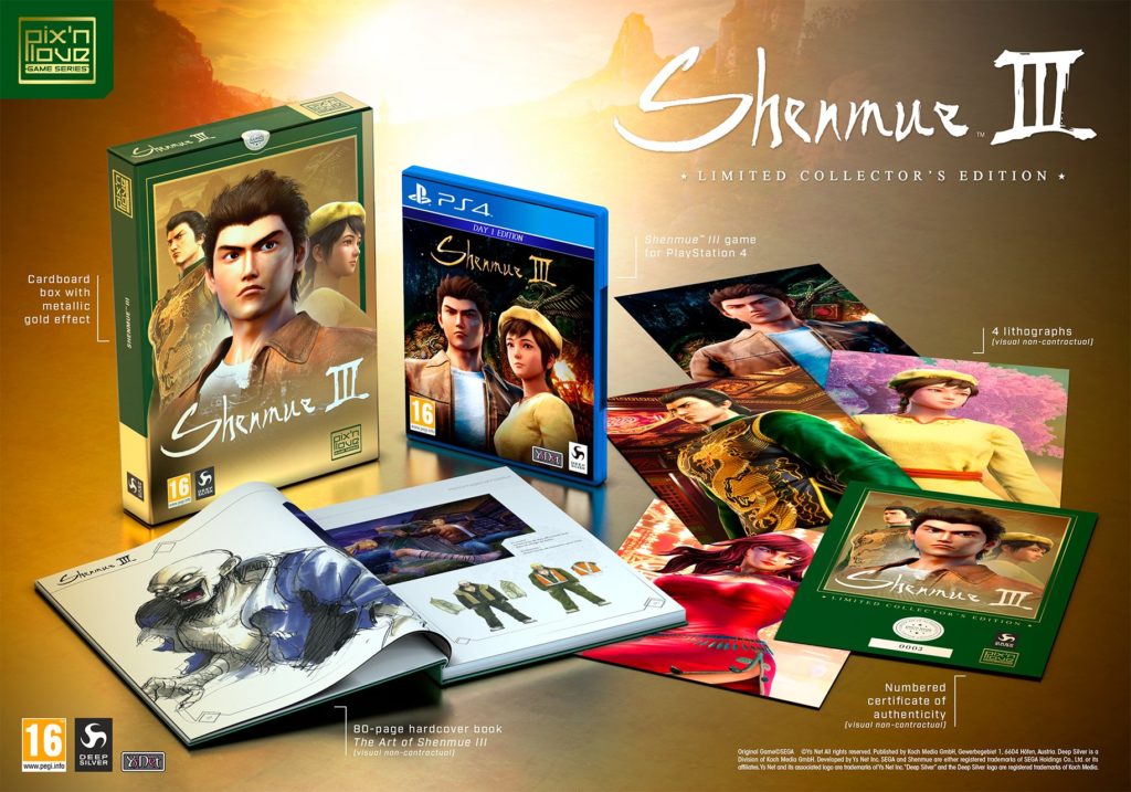 Zawartość limitowanej edycji Shenmue III