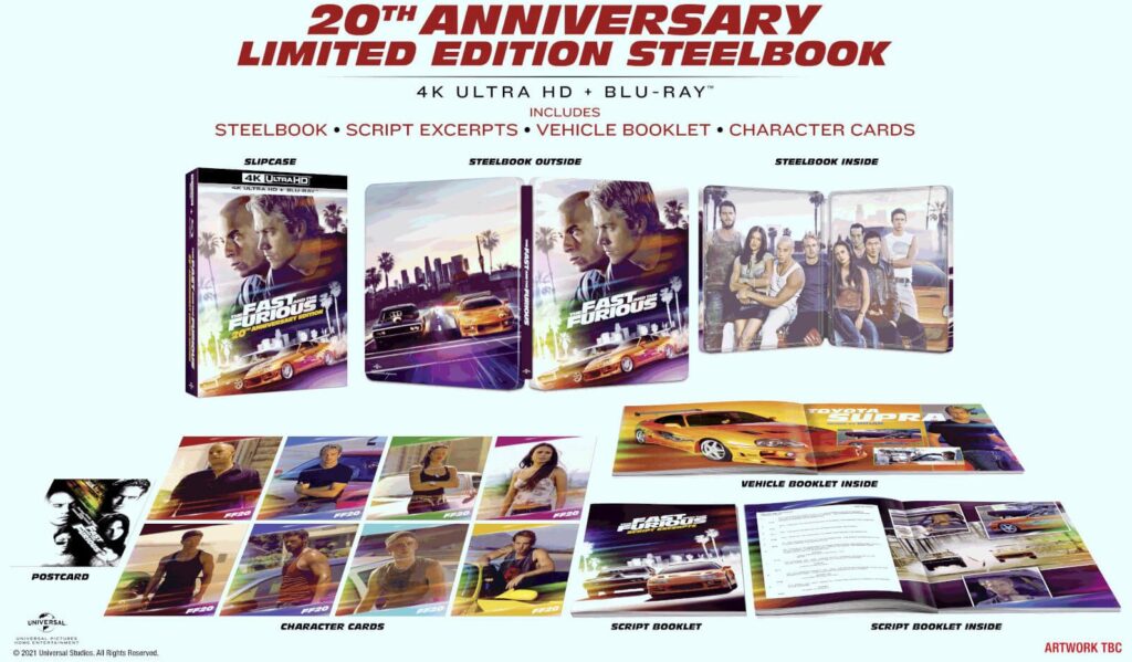 Szybcy i wściekli 4K 20th Anniversary Limited Steelbook Edition