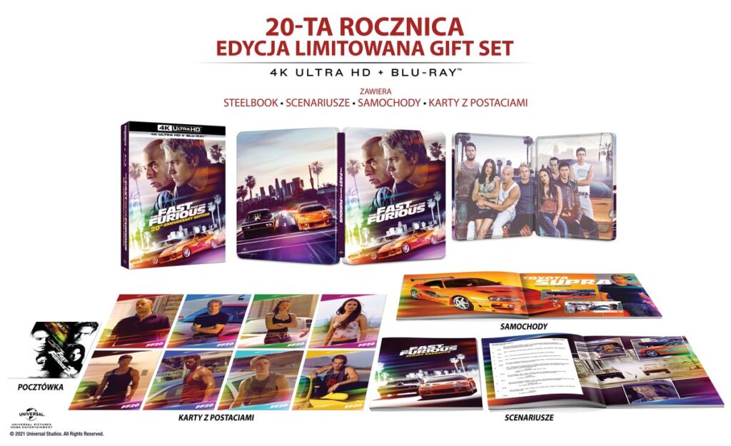 Szybcy i wściekli 20th Anniversary 4K Steelbook