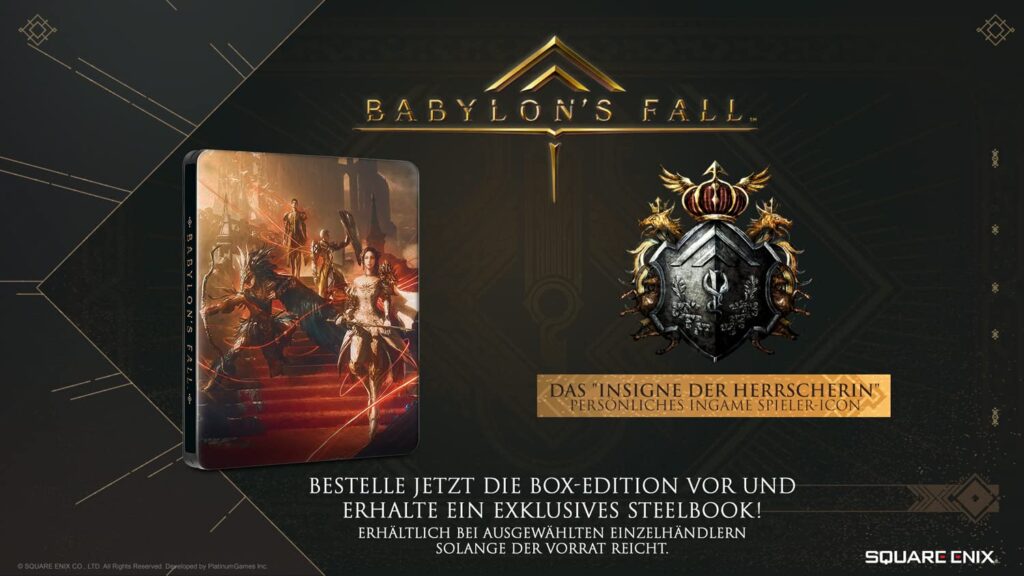 Babylon's Fall Steelbook