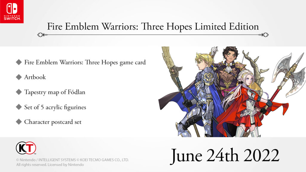 Fire Emblem Warriors: Three Hopes Limited Edition