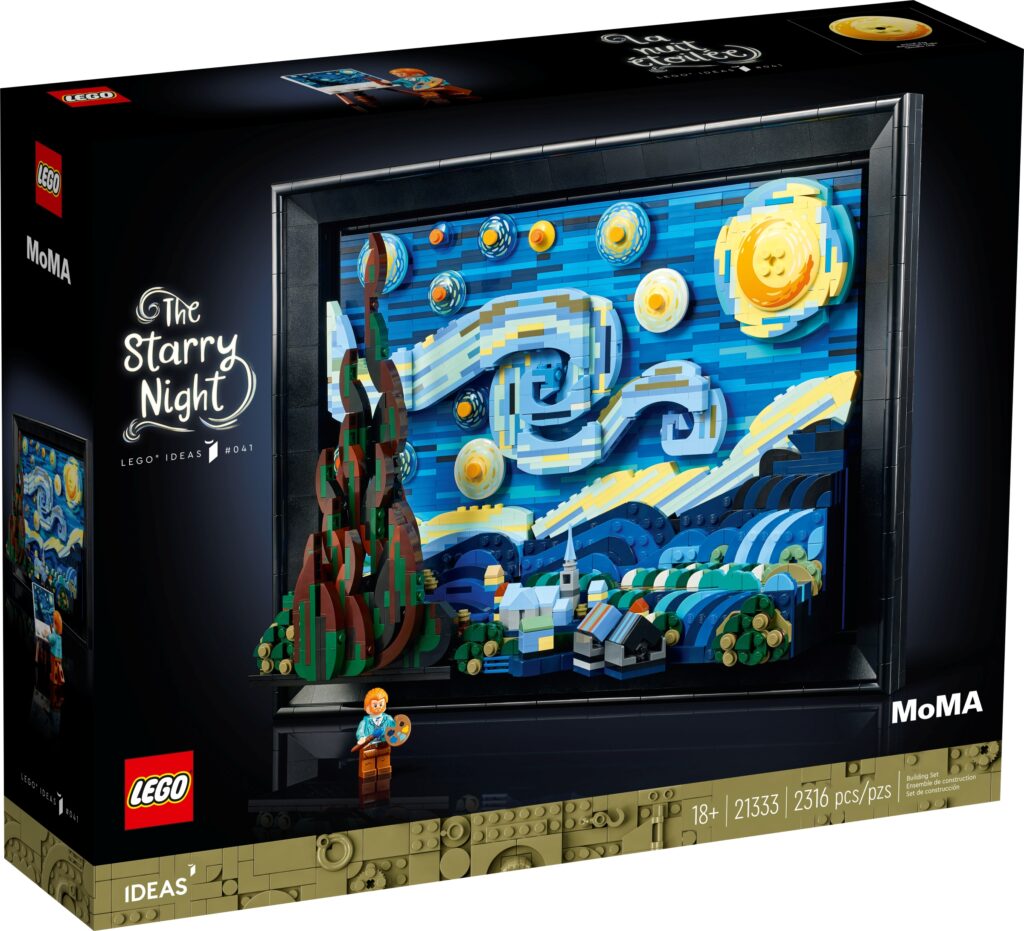 LEGO Ideas 21333 „Gwiaździsta noc” Vincenta van Gogha - Pudełko