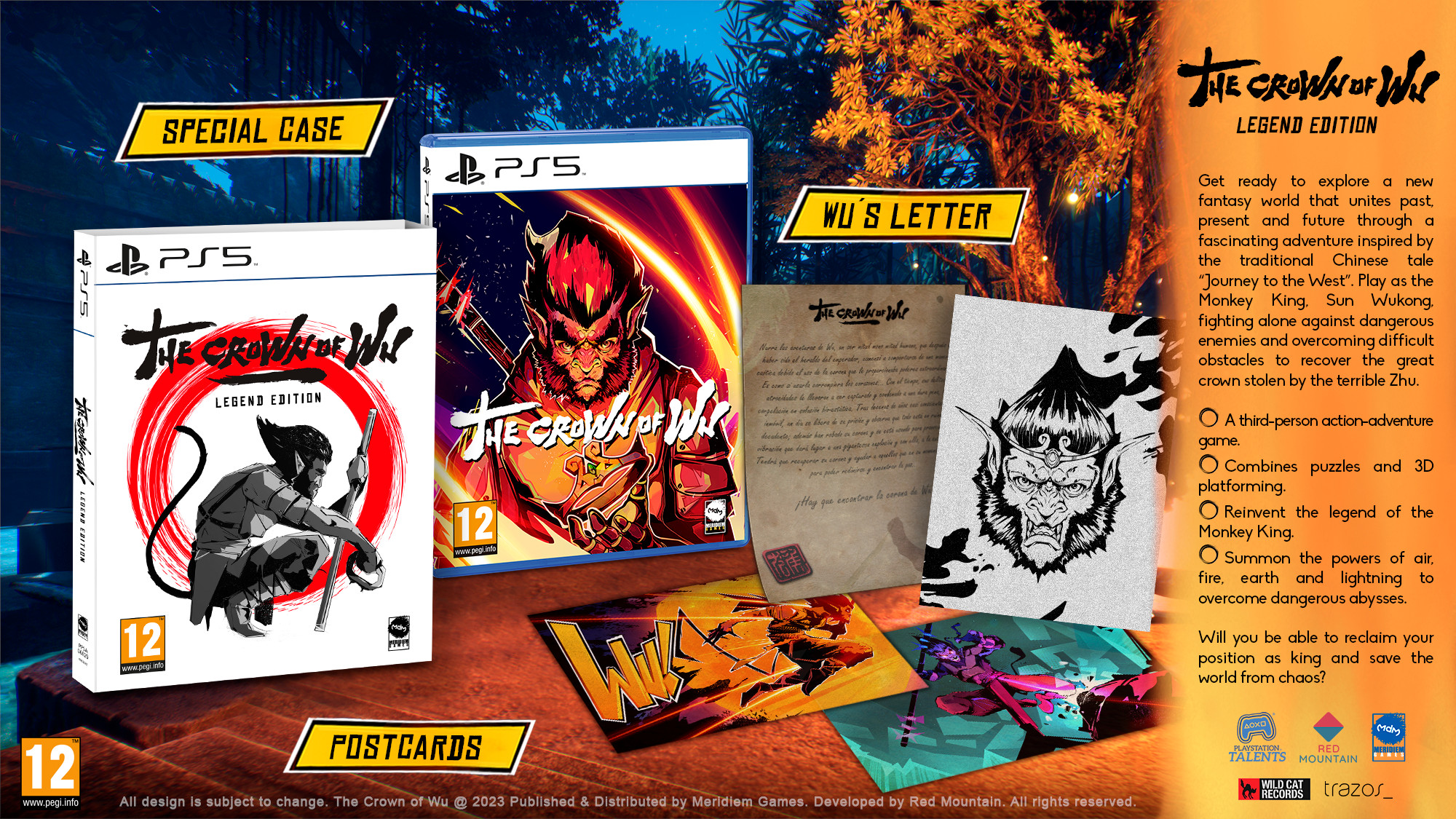 Jeu PS5 THE CROWN OF WU LEGEND EDITION - Version Européenne Neuve Sous Blister, Multilingue