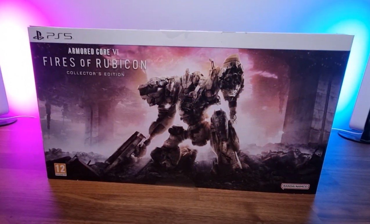 Kolekcjonerka Armored Core VI Fires of Rubicon na unboxingu