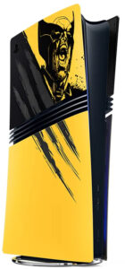 Obudowa do PlayStation 5 Pro edycja limitowana Marvel’s Wolverine Battle Yellow