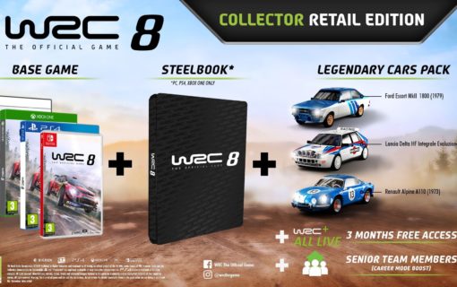 Steelbook w specjalnym wydaniu WRC 8 Collector Edition