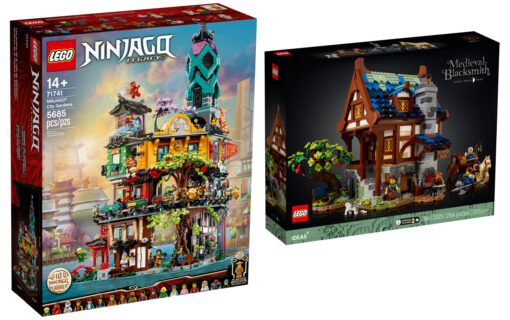 Ogrody miasta Ninjago i Średniowieczna kuźnia – nowe zestawy LEGO