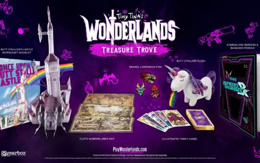 Zestaw kolekcjonerskich gadżetów z Tiny Tina’s Wonderlands