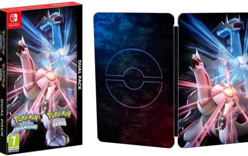 Steelbook jako gratis przy zakupie Pokémon Brilliant Diamond i Pokémon Shining Pearl Dual Pack