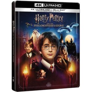 Steelbook z filmem Harry Potter i kamień filozoficzny na 4K UHD i Blu-ray za 91,66 w Tania książka
