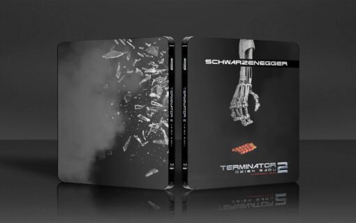 Rocznicowe 6-płytowe Steelbooki z Terminator 2: Dzień sądu na 4K UHD, Blu-ray 3D, Blu-ray i DVD