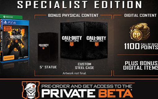 Call of Duty: Black Ops 4 Specialist Edition w ofercie pierwszych sklepów