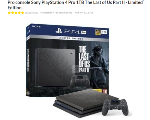 Konsola Pro Sony PlayStation 4 Pro 1TB The Last of Us Part II Edycja Limitowana