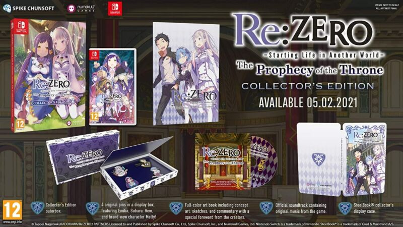Re:ZERO Starting Life in Another World The Prophecy of the Throne CE Switch