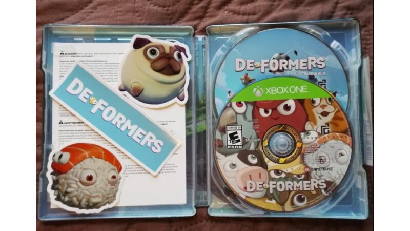 Gra Xbox one Deformers edycja specjalne steelbook figurki