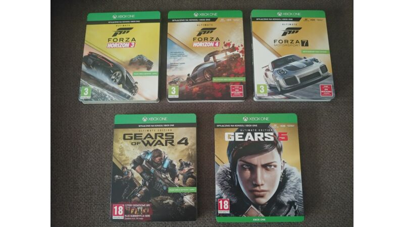 Forza 7, Fora Horizon 3 i 4, Gears of War 4 i 5, Halo – limitki w Steelbookach