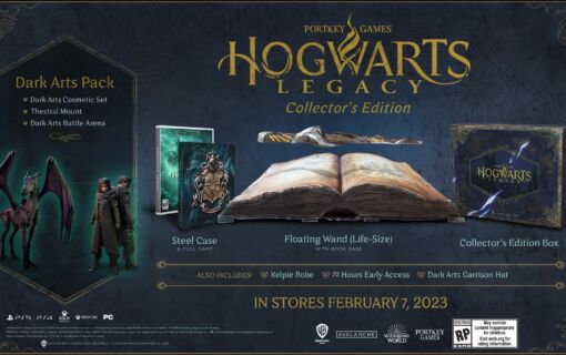 Kolekcjonerskie wydanie Hogwarts Legacy już oficjalnie. Zawartość na wizualizacji