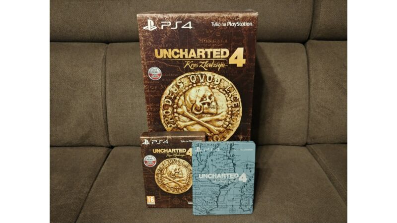 Uncharted 4 Edycja Kolekcjonerska + 2 dodatkowe Steelbooki