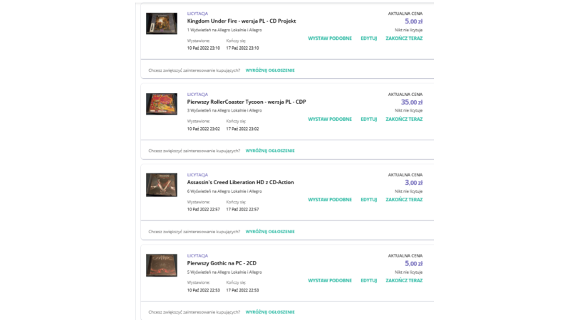 Stare gry na PC – Gothic, RollerCoaster Tycoon, Worms Armageddon…