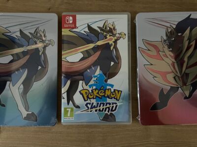 POKEMON SWORD (NINTENDO SWITCH) + 2 STEELBOOKI (SWORD I SHIELD)