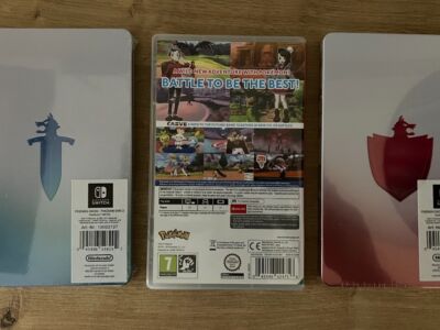 POKEMON SWORD (NINTENDO SWITCH) + 2 STEELBOOKI (SWORD I SHIELD)