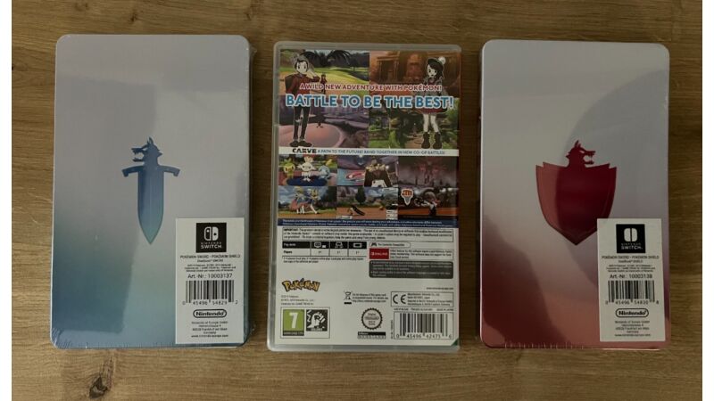 POKEMON SWORD (NINTENDO SWITCH) + 2 STEELBOOKI (SWORD I SHIELD)