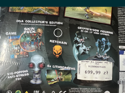 Destroy all humans Ps4/Ps5 dna nowa na Spongebob Fun folia