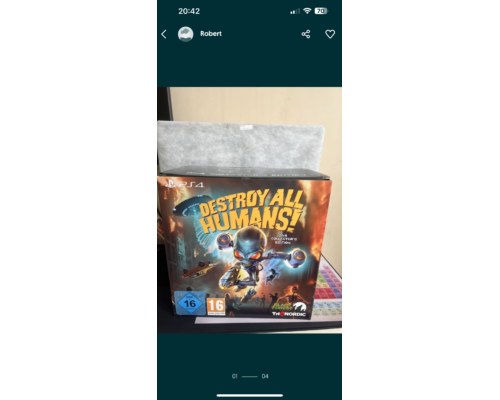 Destroy all humans Ps4/Ps5 dna nowa na Spongebob Fun folia