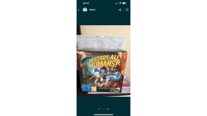 Destroy all humans Ps4/Ps5 dna nowa na Spongebob Fun folia