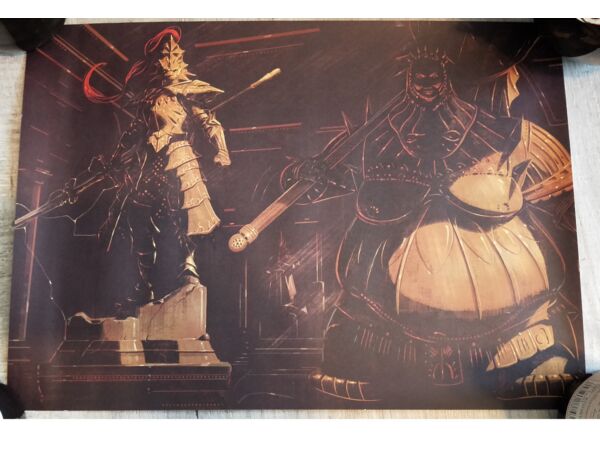 Plakat z Dark Souls – Ornstein & Smough [lock.on]