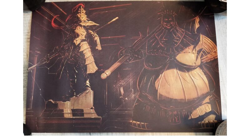 Plakat z Dark Souls – Ornstein & Smough [lock.on]
