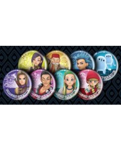 8 przypinek z Dragon Quest XI: Echoes of an Elusive Age