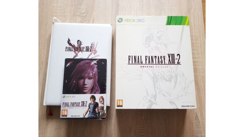 Final Fantasy XIII-2 Crystal Edition + Steelbook + Poradnik Xbox 360