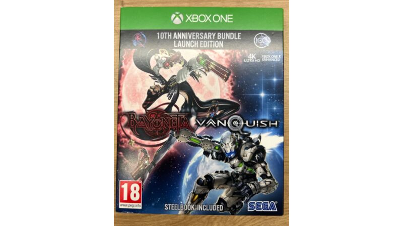 Bayonetta & Vanquish 10th Anniversary Bundle Steelbook.