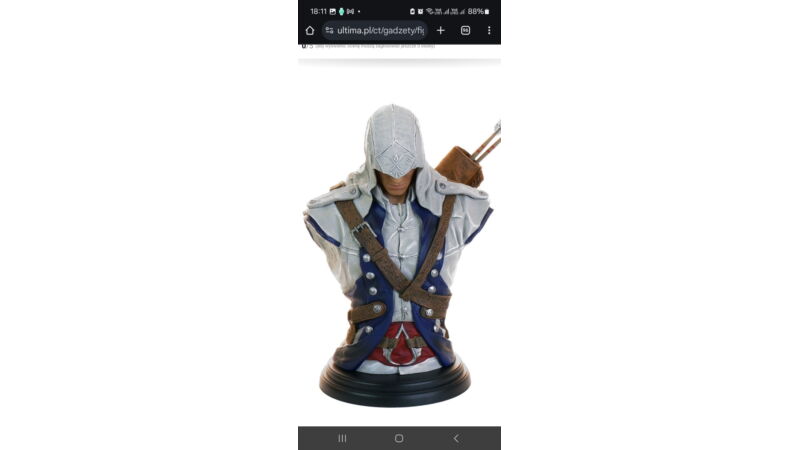 Assassins creed popiersie Connor Kenway