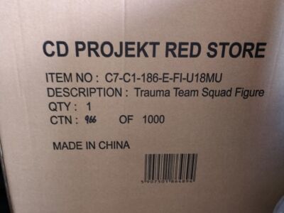 Oryginalna figurka Cyberpunk 2077 Trauma Team nowa w opakowaniu