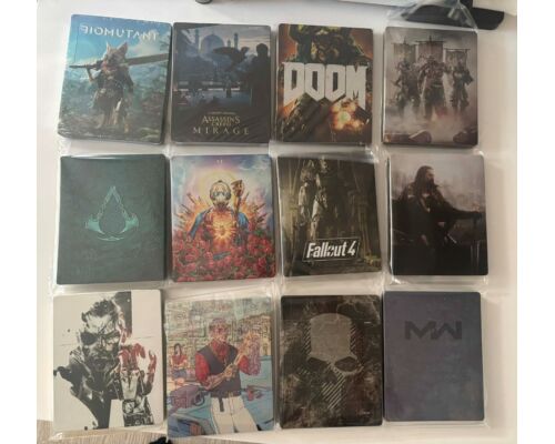 Kolekcja steelbooków G2 z gier Assassin’s Creed, Doom, Borderlands i inne