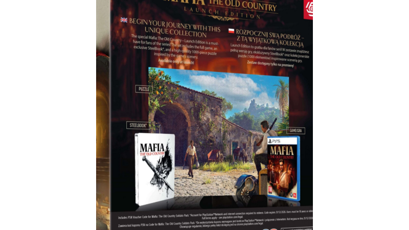 Kolekcjonerka Mafia the old country launch edition puzzle steelbook