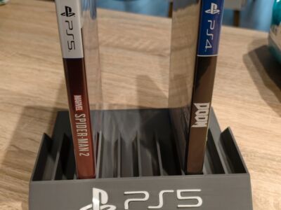 PS5 Stojak na gry szary