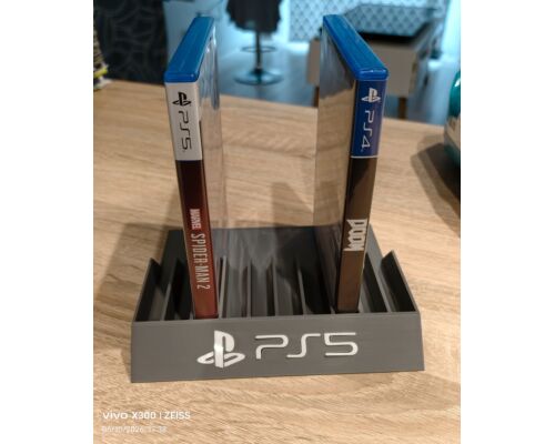 PS5 Stojak na gry szary