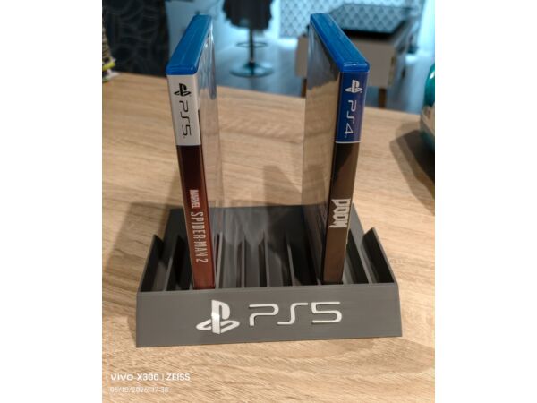 PS5 Stojak na gry szary